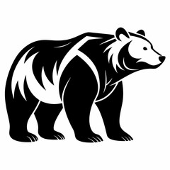 silhouette of a bear