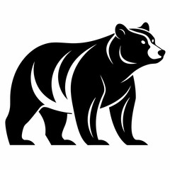 silhouette of a bear