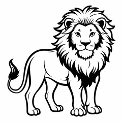 Tribal Lion Tattoo Design Vector Illustration