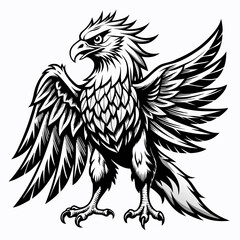 eagle tattoo vector