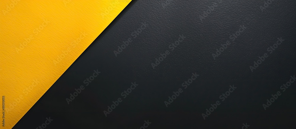 Aufkleber background with yellow and black hues, shadows, and available copy space image for messages.