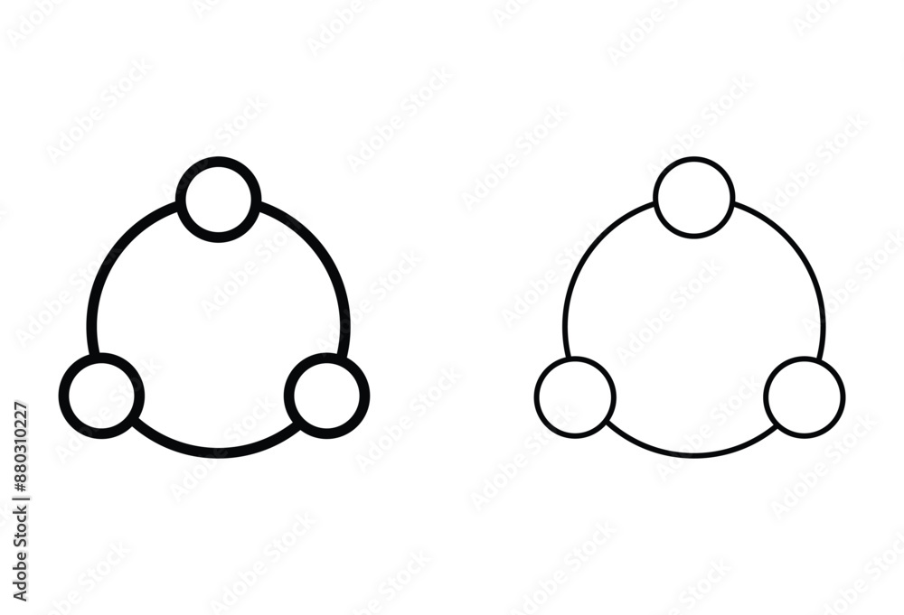 Aufkleber share icon vector. sharing sign and symbol. share icon vector for web and mobile app. vector illustr