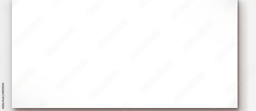 Poster a sheet of paper on a blank white background with copy space image.
