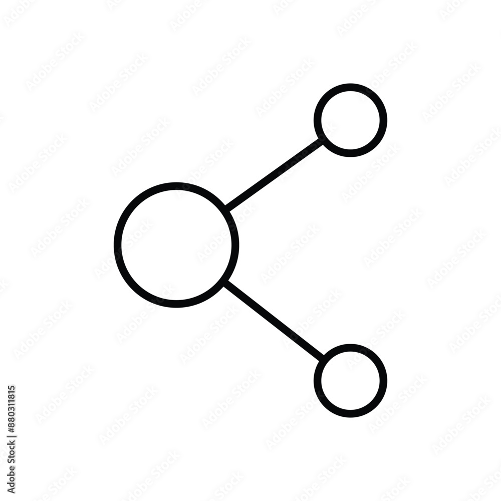 Aufkleber connection icon vector. global network connect icon. simple design on white background. share icon, 
