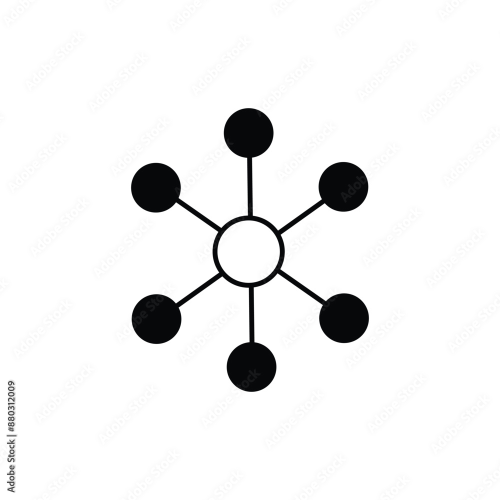 Poster digital network connection icon and vector logo. connected vector icon. connection illustration. soc