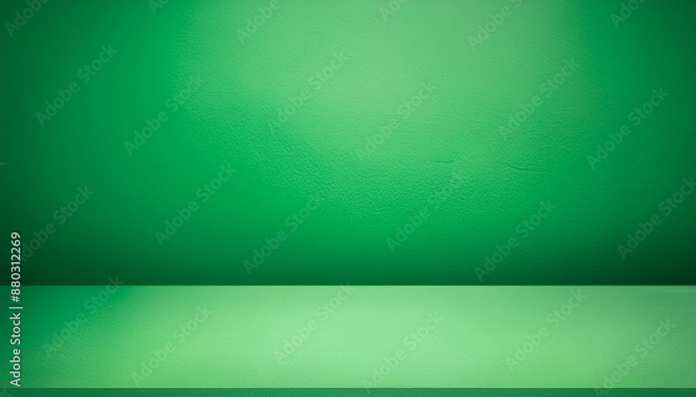 Poster Empty green background studio for showing or design concept