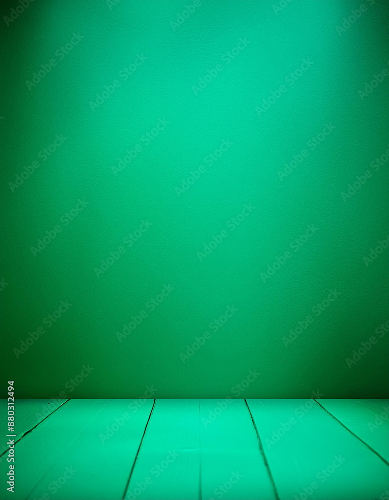 Aufkleber empty green background studio for showing or design concept