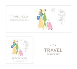 旅行　サマーシーズン　バナーセット