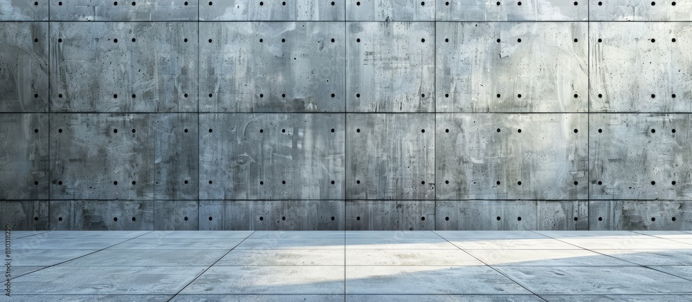 Aufkleber Design with a concrete wall texture as a background, creating a blank space for text or product images.