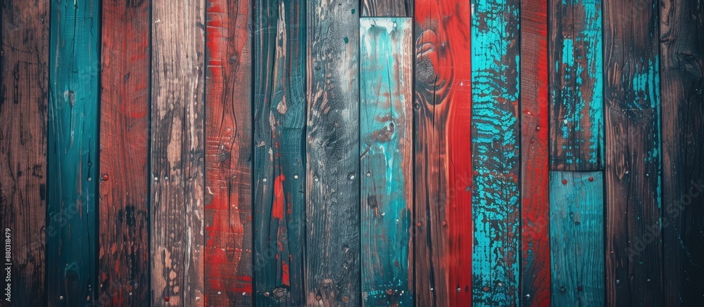 Fototapete wooden background with paint, perfect for adding text, decoration or as a copy space image.