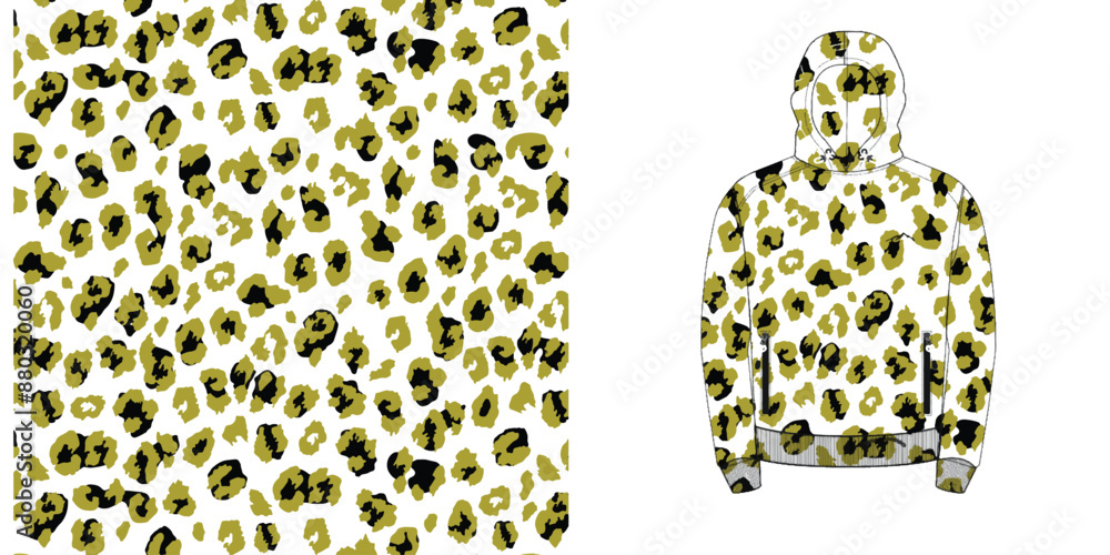 Poster leopard print pattern