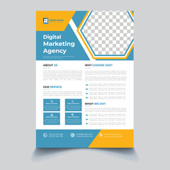 Obraz premium Corporate Flyer Design Template