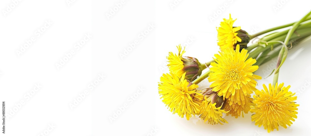 Leinwandbilder sonchus presented on a clear white background with available copy space image.