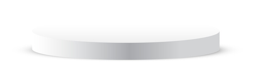 Abstract cylinder pedestal podium design. Blank empty space, stage grey. Abstract minimal concept...