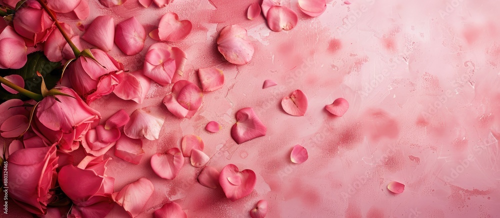 Leinwandbilder valentine's day backdrop with a blank space for adding text or featuring a copy space image.