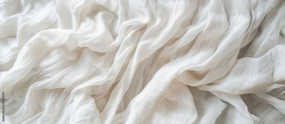 Poster white fabric texture ideal as a copy space image background.