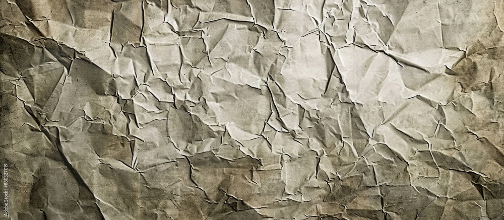 Poster old vintage gray paper with a rough, creased texture resembling an old newspaper, giving a grunge vi