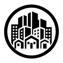 "The Future of Property: An Iconic Vector Housing Complex with Cutting-Edge Buildings"