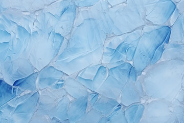 Obraz premium Processed collage of thick layer of cracked ice texture. Background for banner, backdrop or texture