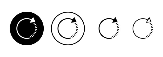Refresh icon vector isolated on white background. Reload icon vector. Update icon. convert icon