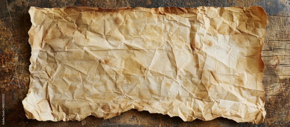 Poster Vintage style design with a blank retro page showcasing an old paper texture on a rough faded surface ideal for backgrounds and with ample copy space image