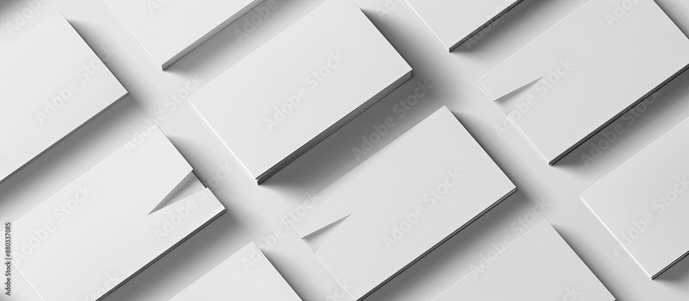 Aufkleber a mockup displaying business cards as a branding identity template with copy space image