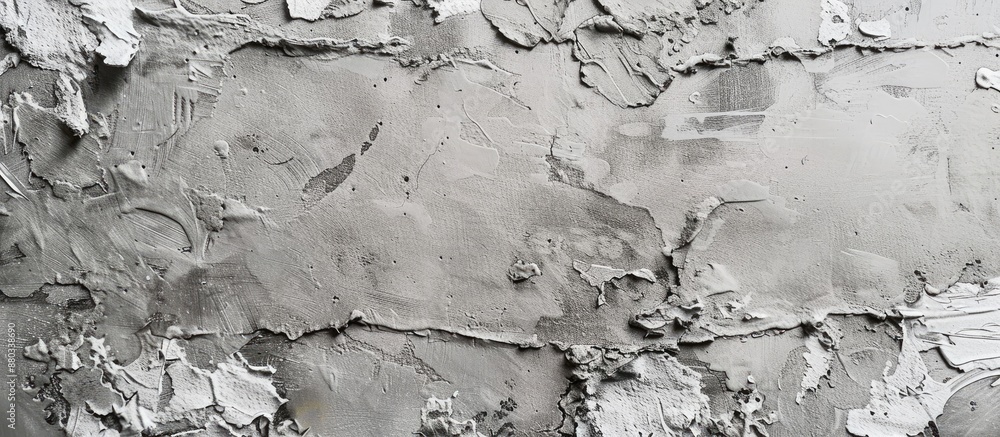 Poster close up macro shot of a rustic grey concrete plaster wall texture with no text suitable for use as 