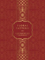 Hand drawn flowers floral traditional batik patterns frame background border 