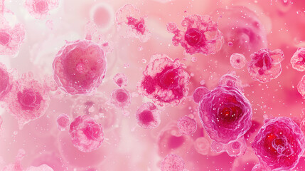 Detailed Microscopic View of Pro-Vitamin B5 Enhancing Skin Cell Vitality