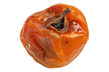 Sweet dried persimmon isolated on transparent background
