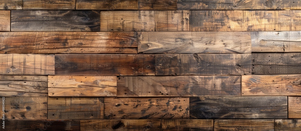 Leinwandbilder vintage wooden wall plank with a natural pattern ideal for design projects due to its old charm as a