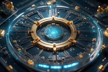 Naklejka premium Quantum Computing to revolutionize Technology.