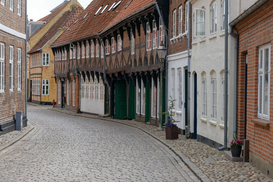 Stra&szlig;e in Ribe - D&auml;nemark