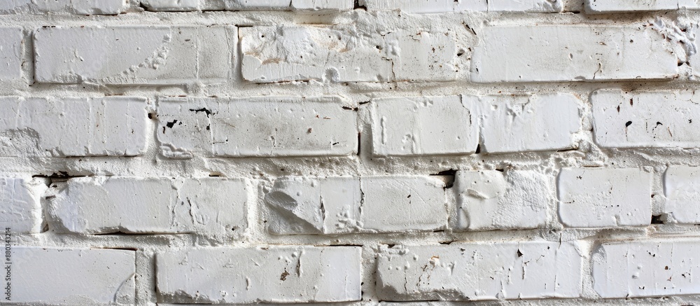 Poster detailed close up images featuring the texture of white bricks perfect for design backgrounds in var