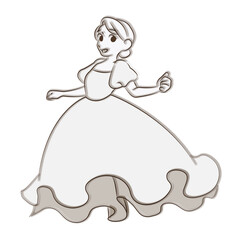 ウェディングドレスを着ている花嫁