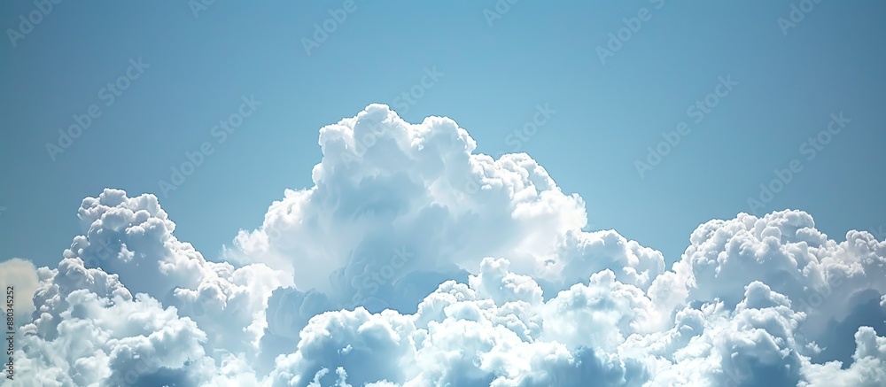 Poster blue sky and clouds with a large copy space image