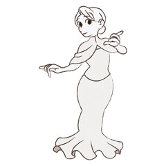 ウェディングドレスを着ている花嫁