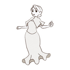 ウェディングドレスを着ている花嫁