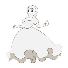 ウェディングドレスを着ている花嫁