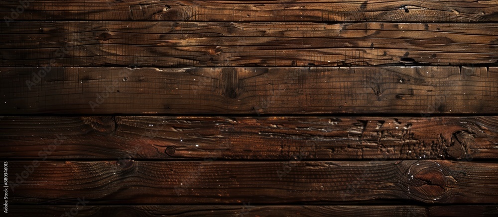 Aufkleber Background with a texture of brown wood ideal for adding text to the copy space image