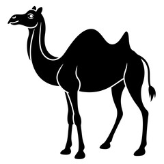 Camel silhouette vector illustration