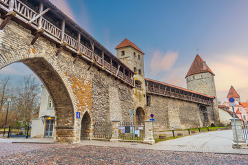 Old town Tallinn city skyline, cityscape of Estonia
