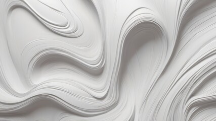 Obraz premium Abstract white wave background image.