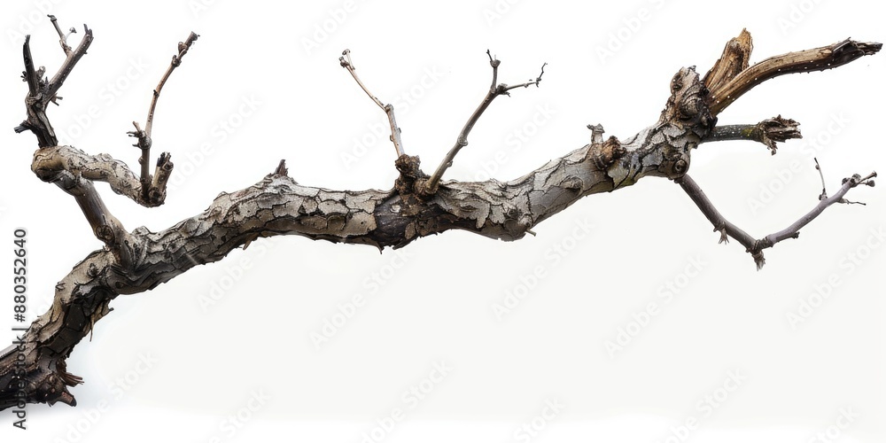 Poster a picture of a dead tree without any leaves, suitable for use in scenes where nature is decaying or 