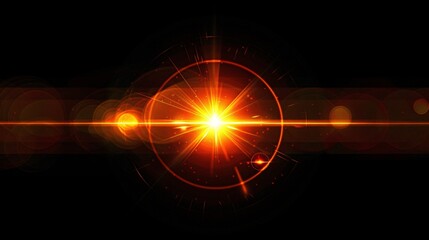 Abstract orange flare