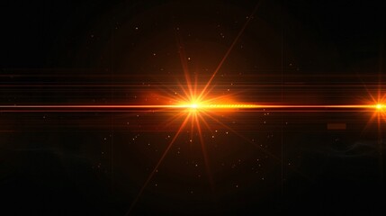 Abstract orange flare