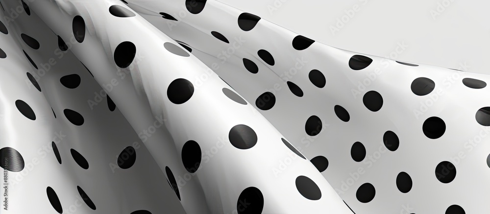 Poster monochrome background with a polka dot pattern in a graphic design mockup displaying a paper with do
