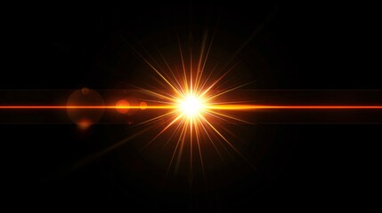 Abstract orange flare