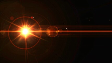 Abstract orange flare