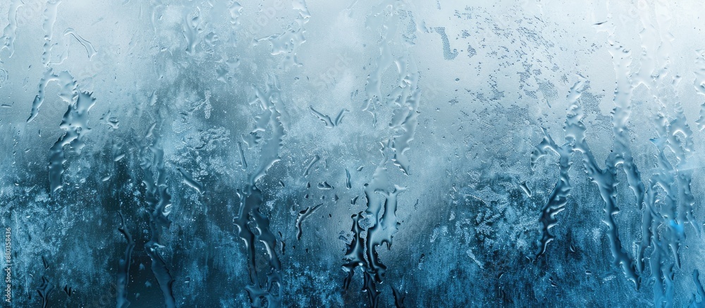Poster winter themed abstract background featuring a pattern on frosted window glass perfect for incorporat